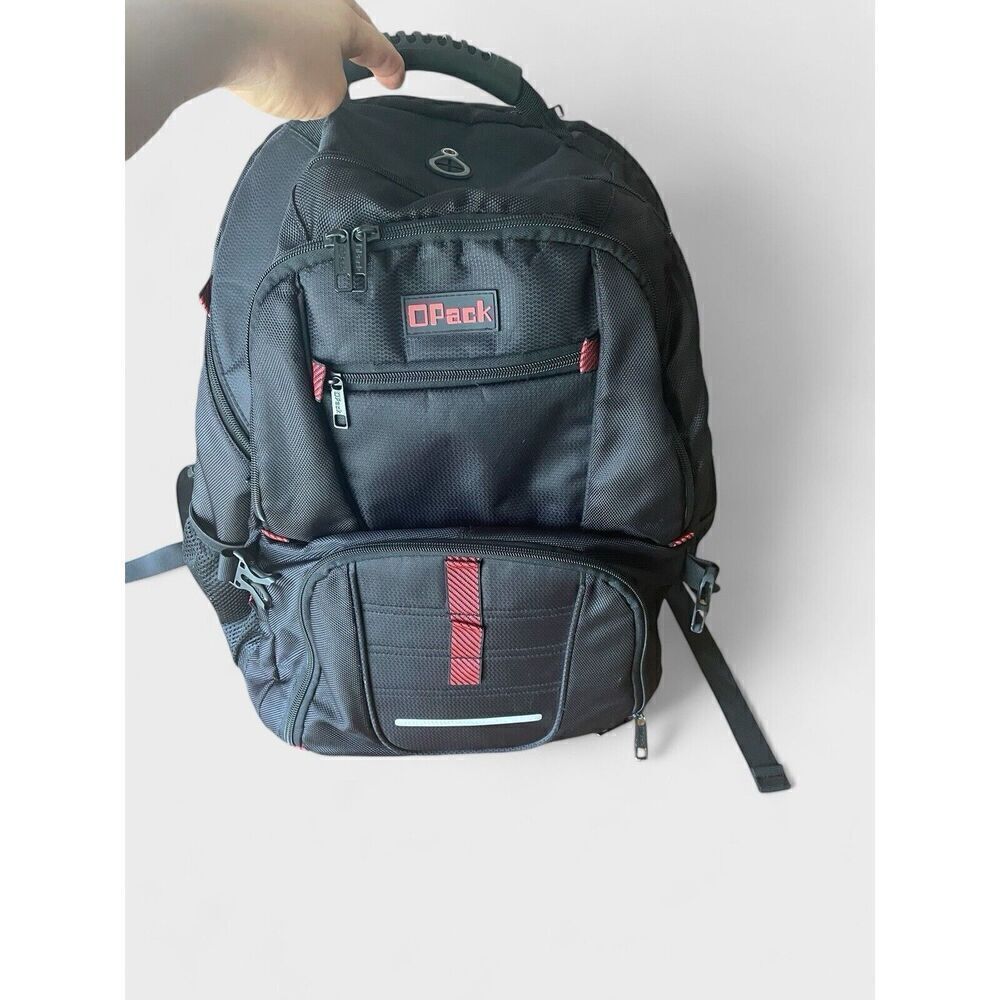 OPACK 8.4” Extra Large Backpack TSA Friendly, Anti Theft, Water-Resistant, Black